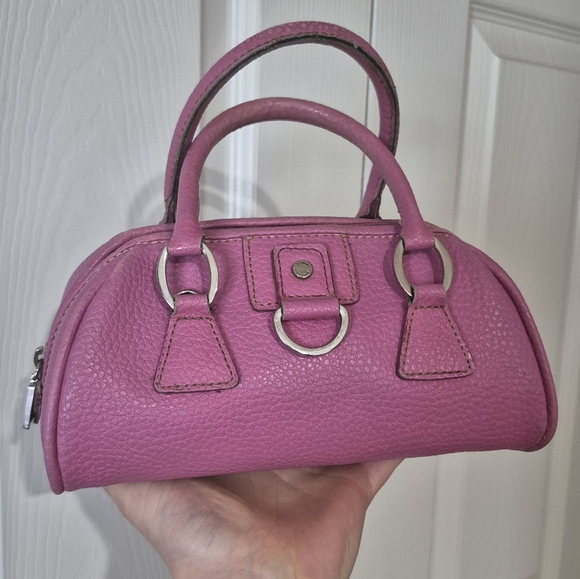 Tommy Hilfiger Mini Pink Leather Satchel With Detachable Shoulder Strap Vintage - Picture 10 of 16